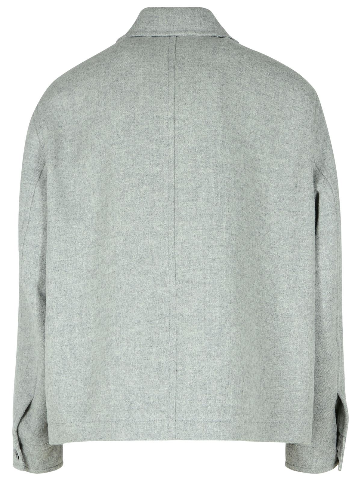 Versace Grey Wool Jacket Men by Luosophy