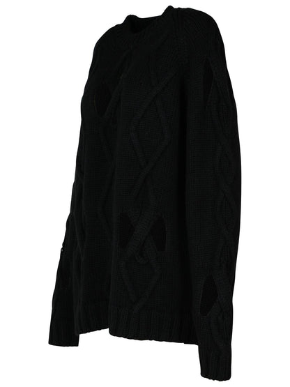 Versace Black Wool Blend Sweater Men by Luosophy