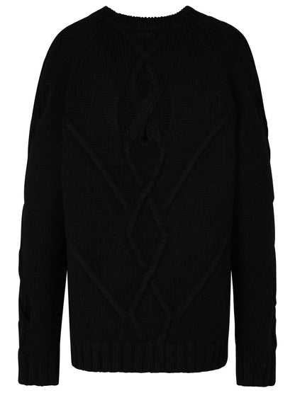 Versace Black Wool Blend Sweater Men by Luosophy