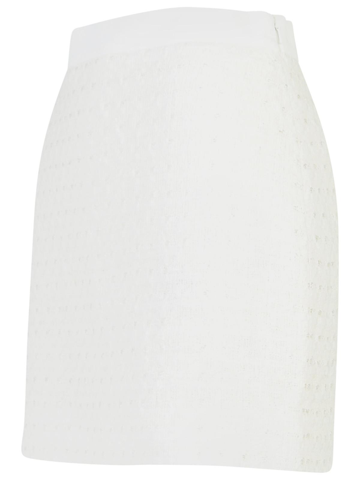 Casablanca White Cotton Blend Miniskirt Women by Luosophy