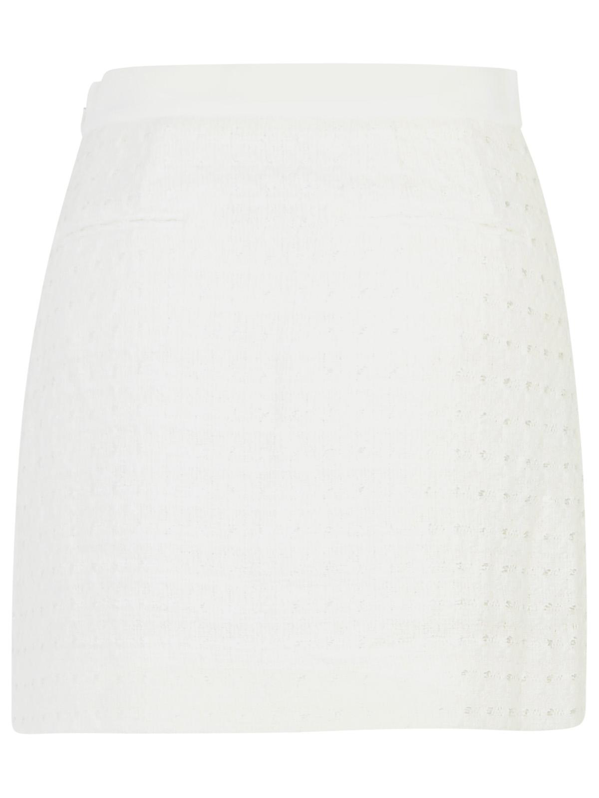 Casablanca White Cotton Blend Miniskirt Women by Luosophy