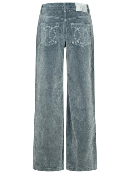 Casablanca Light Blue Cotton Blend Jeans Women by Luosophy