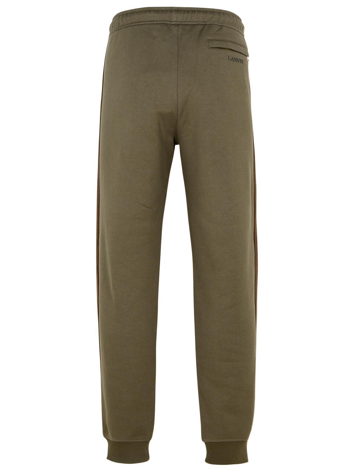 Lanvin Brown Cotton Jogger Pants Men by Luosophy