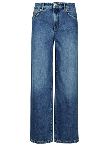 Moschino Blue Cotton Jeans Women by Luosophy