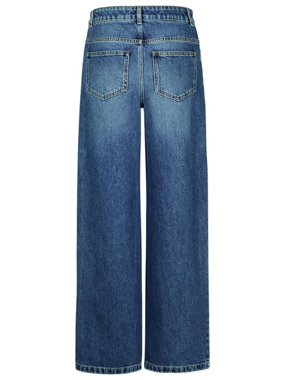 Moschino Blue Cotton Jeans Women by Luosophy