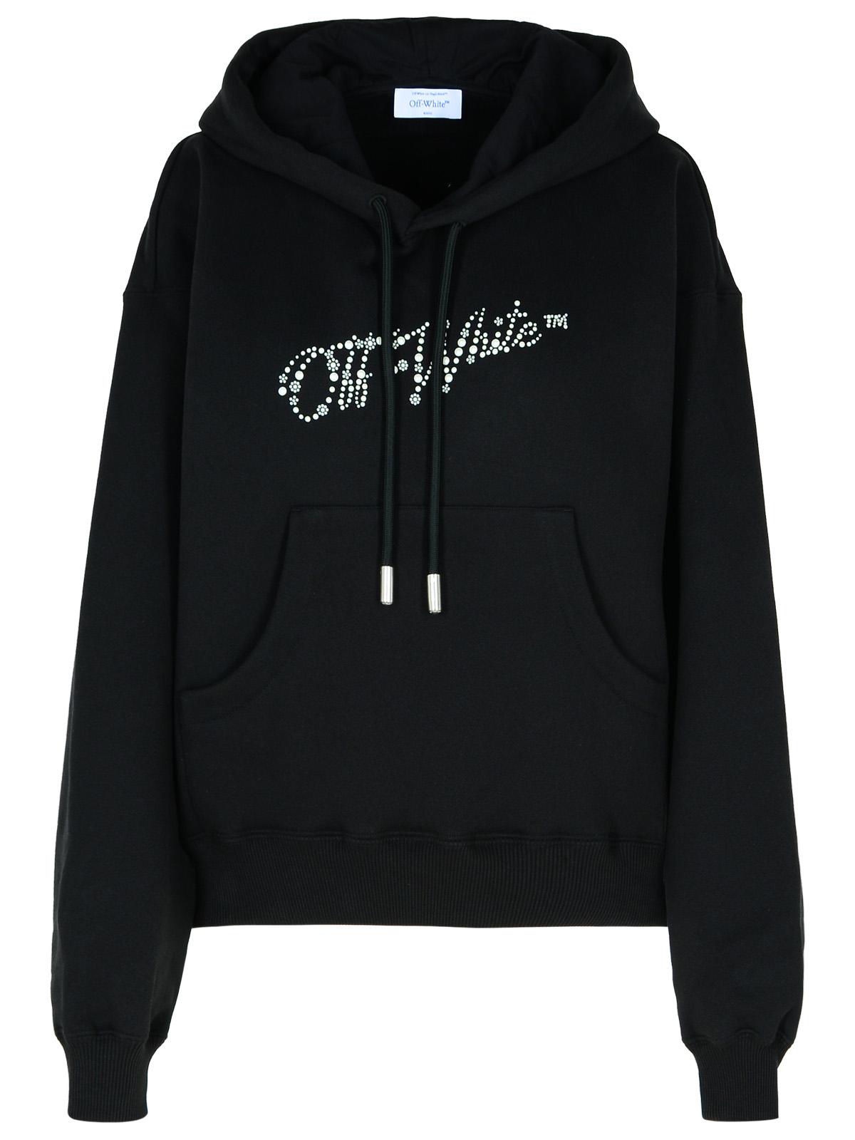 Off-White Black Cotton Sweatshirt Women by Luosophy