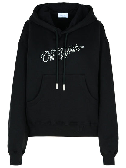 Off-White Black Cotton Sweatshirt Women by Luosophy