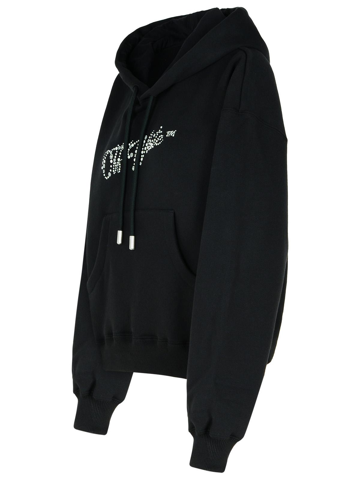 Off-White Black Cotton Sweatshirt Women by Luosophy