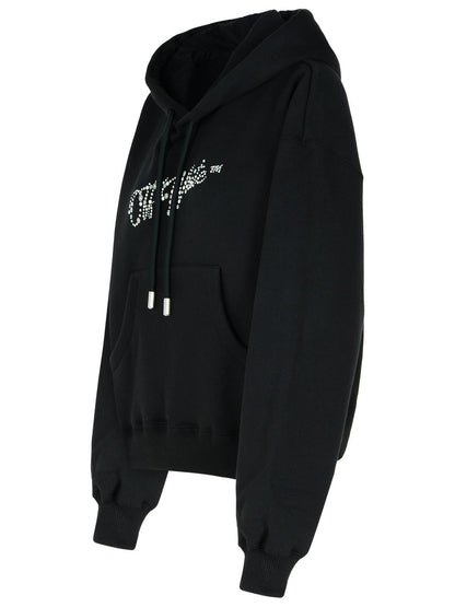 Off-White Black Cotton Sweatshirt Women by Luosophy