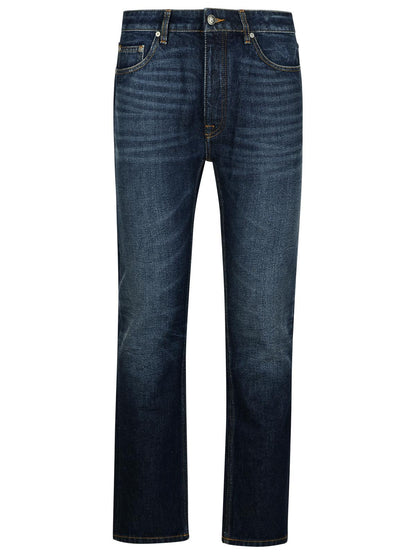 Palm Angels Blue Denim Jeans Men by Luosophy