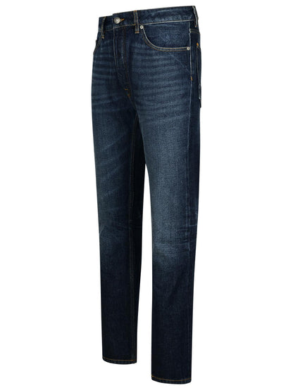 Palm Angels Blue Denim Jeans Men by Luosophy