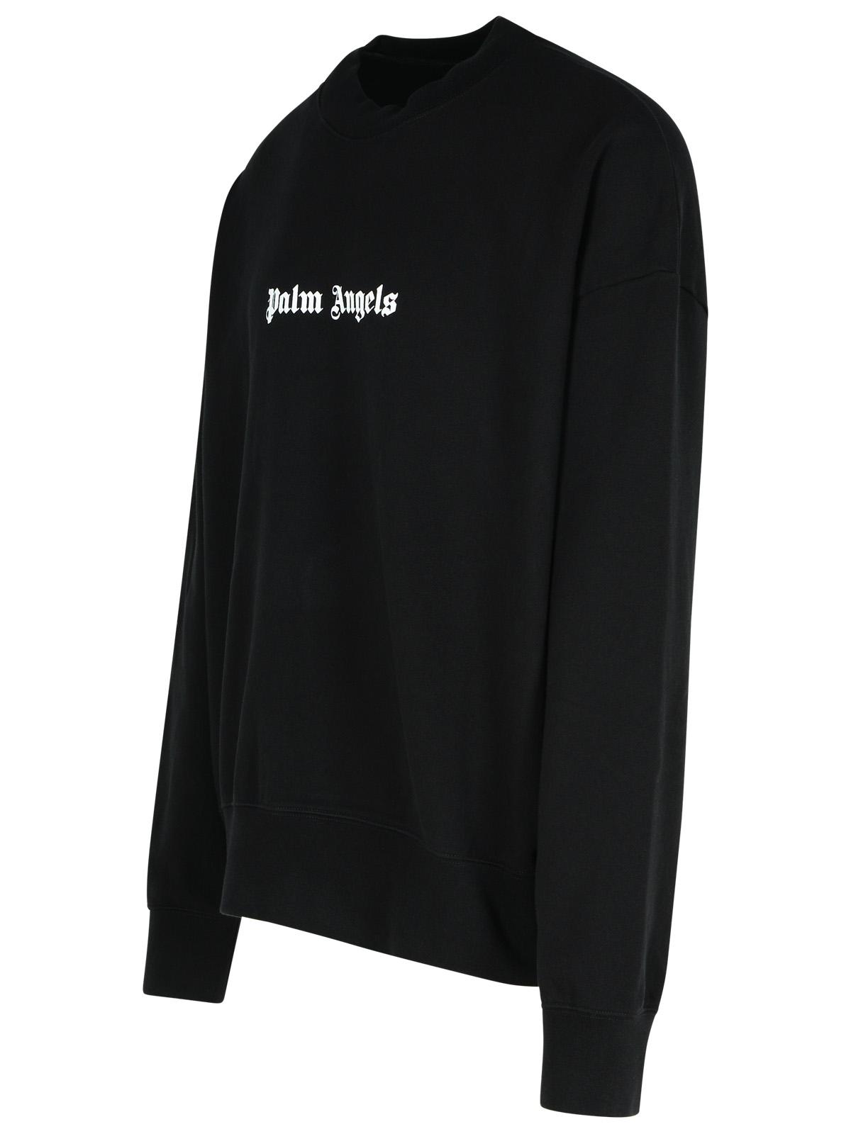 Palm Angels Black Cotton Sweatshirt Men by Luosophy