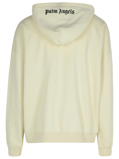Palm Angels Cream Cotton Sweatshirt Men by Luosophy