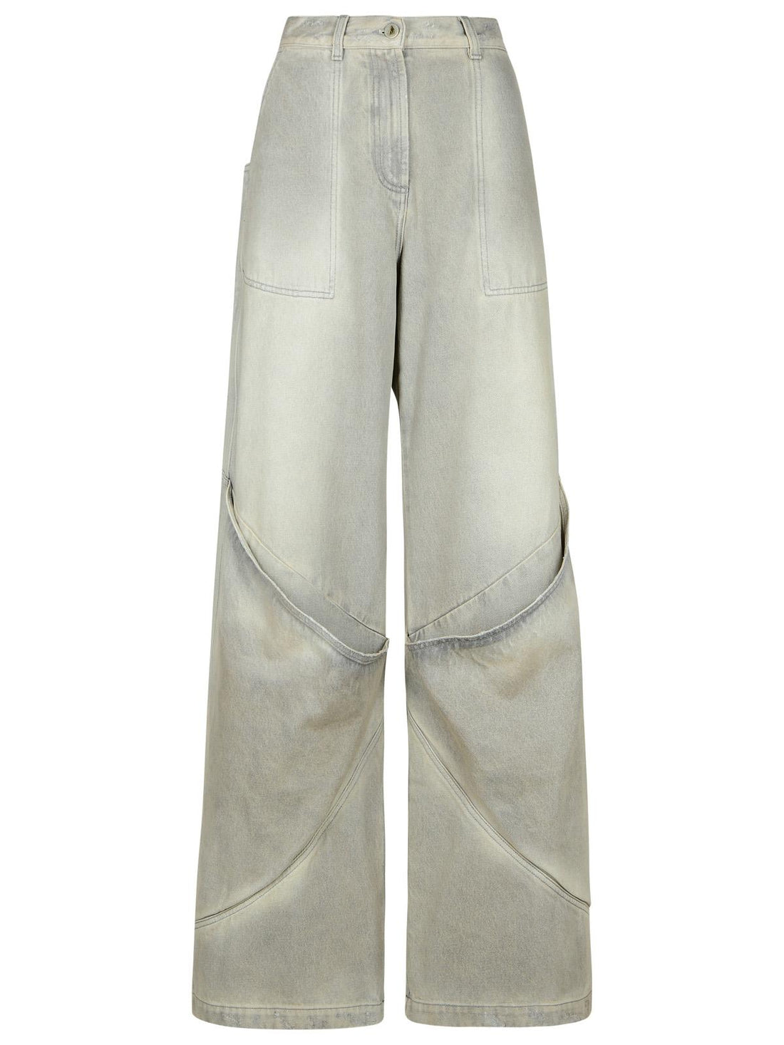 The Attico Gray Cotton Jeans Women by Luosophy