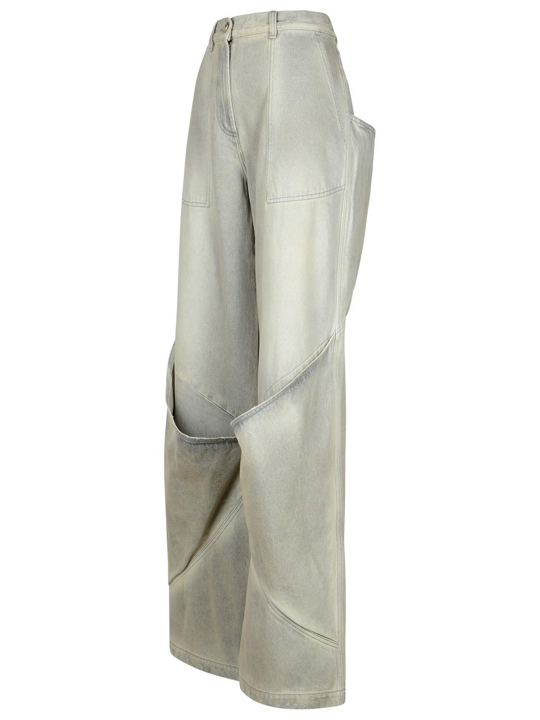 The Attico Gray Cotton Jeans Women by Luosophy