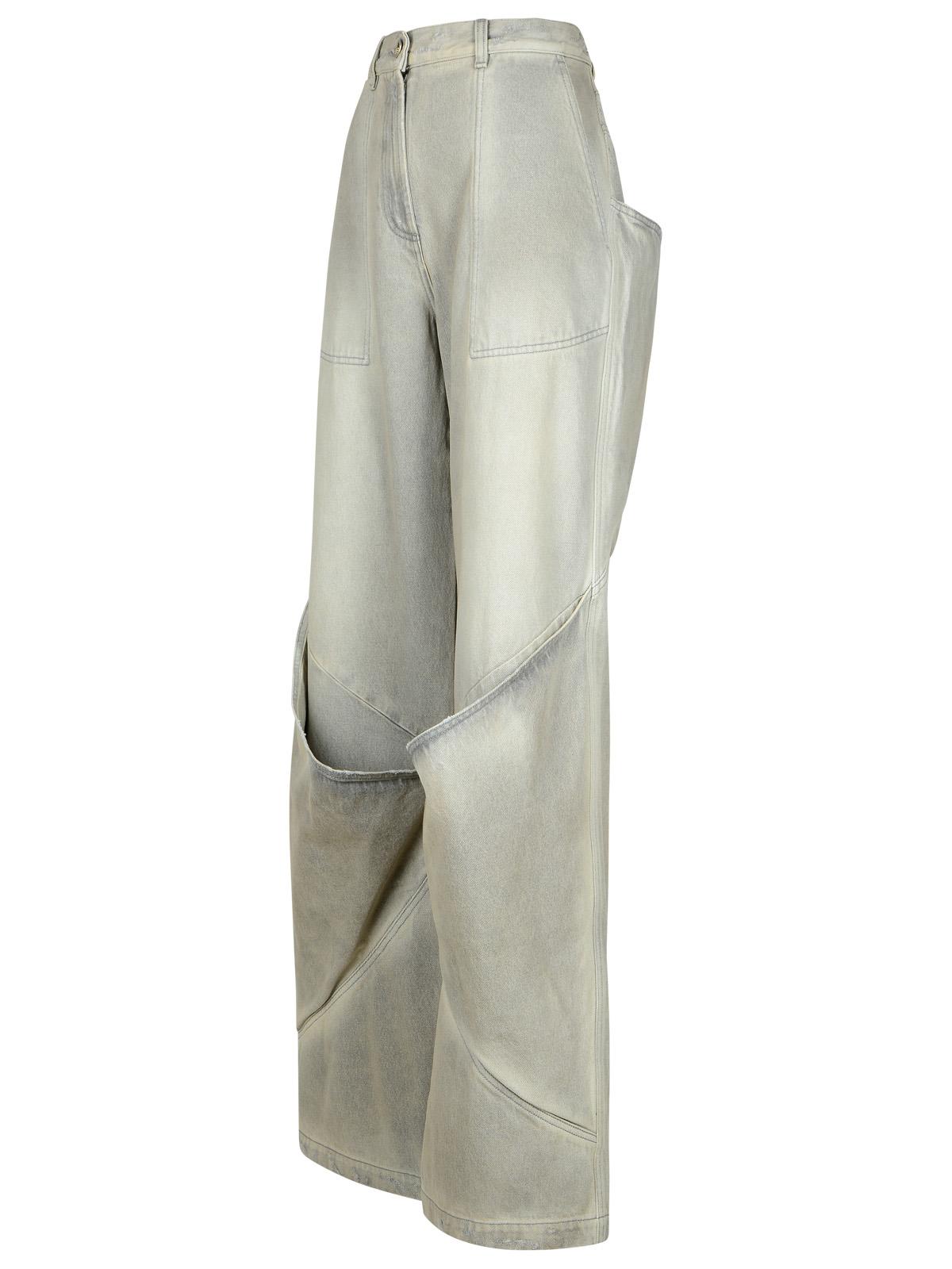 The Attico Gray Cotton Jeans Women by Luosophy