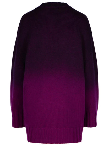 The Attico Purple Wool Blend Mini Dress Women by Luosophy
