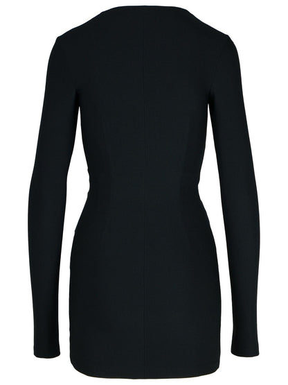 The Attico Black Polyester Blend Dress Women by Luosophy