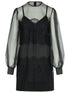 Dolce & Gabbana Black Silk Organza Dress Women by Luosophy