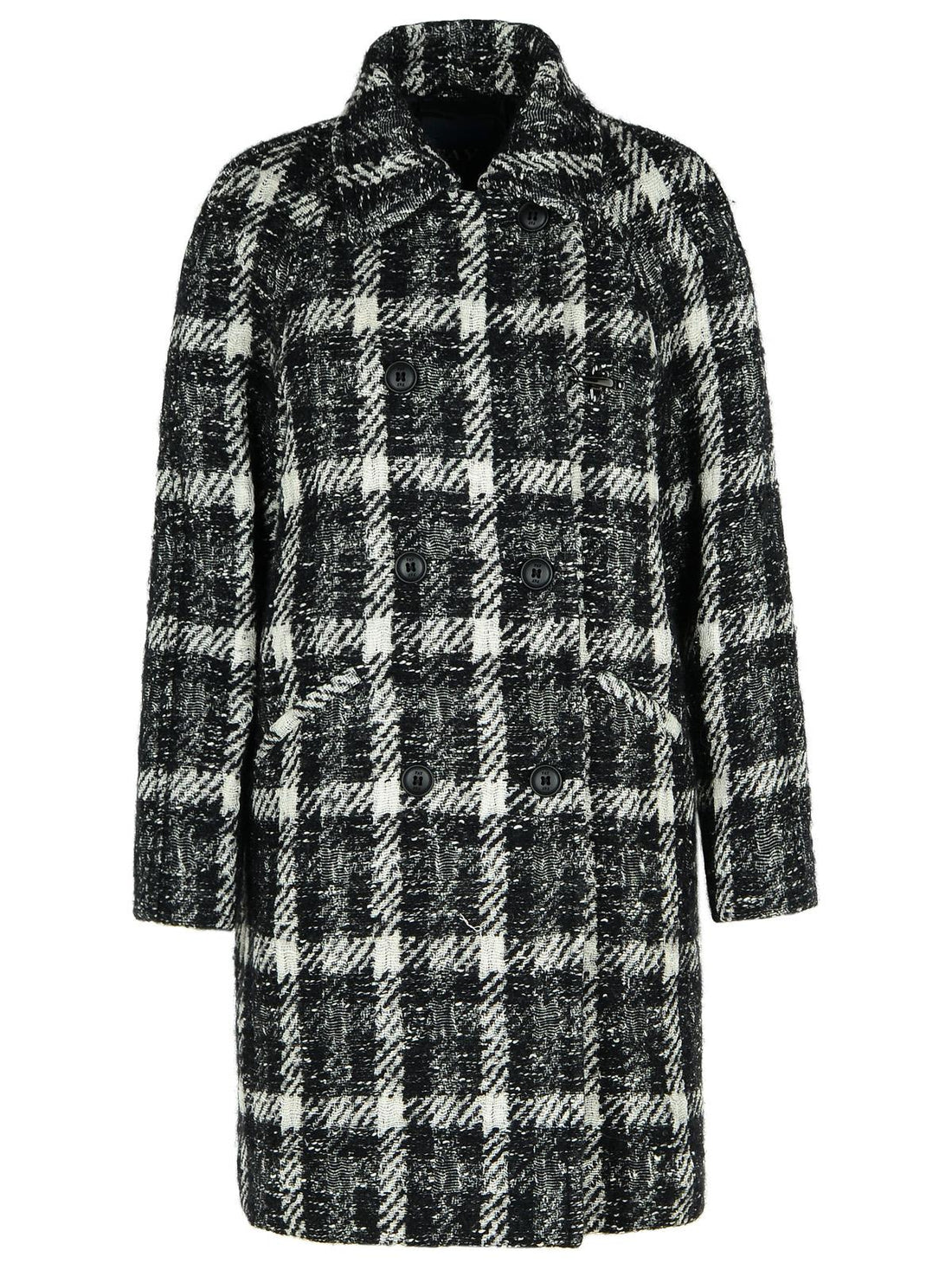 Fay Black Cotton Blend Coat Women  DestGlow