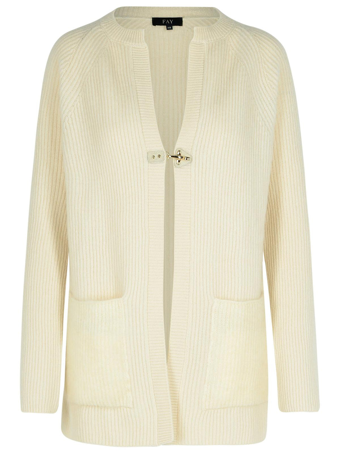 Fay Cream Wool Blend Cardigan Women by Luosophy