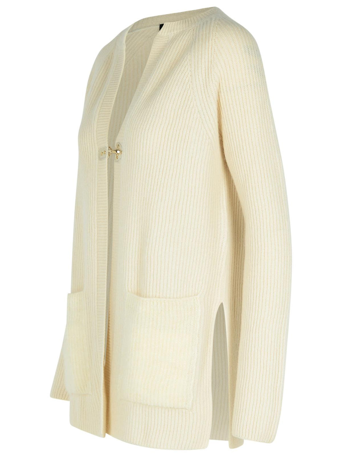 Fay Cream Wool Blend Cardigan Women by Luosophy