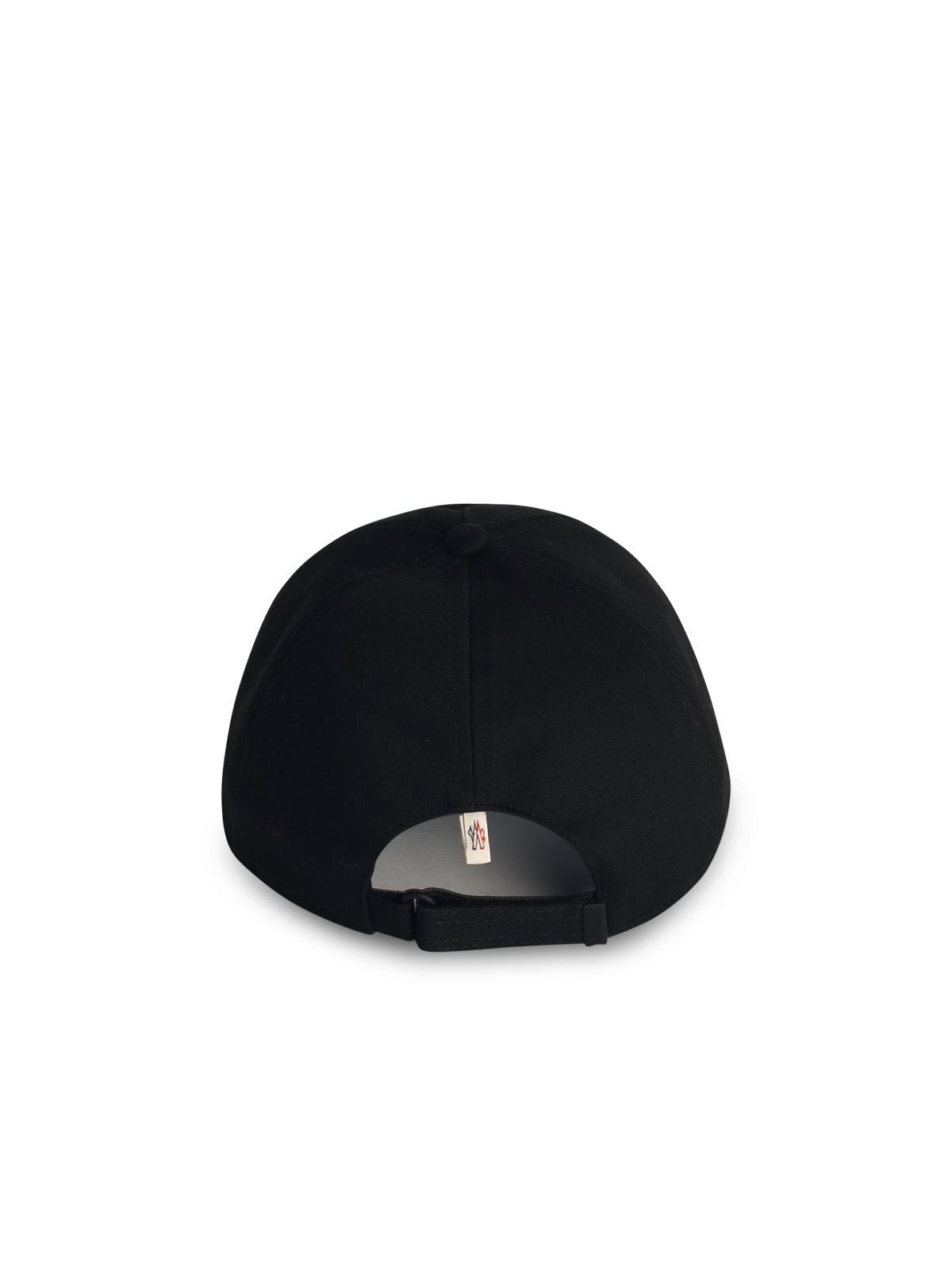 Moncler Grenoble Black Cotton Cap Men by Luosophy