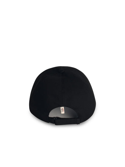 Moncler Grenoble Black Cotton Cap Men by Luosophy