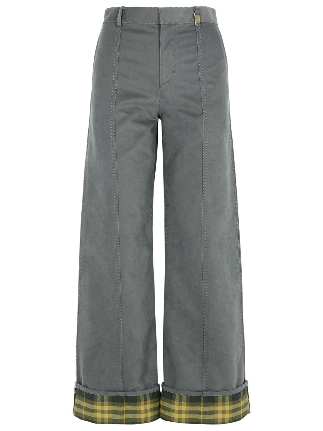 Burberry Grey Nylon Blend Trousers Women by Luosophy
