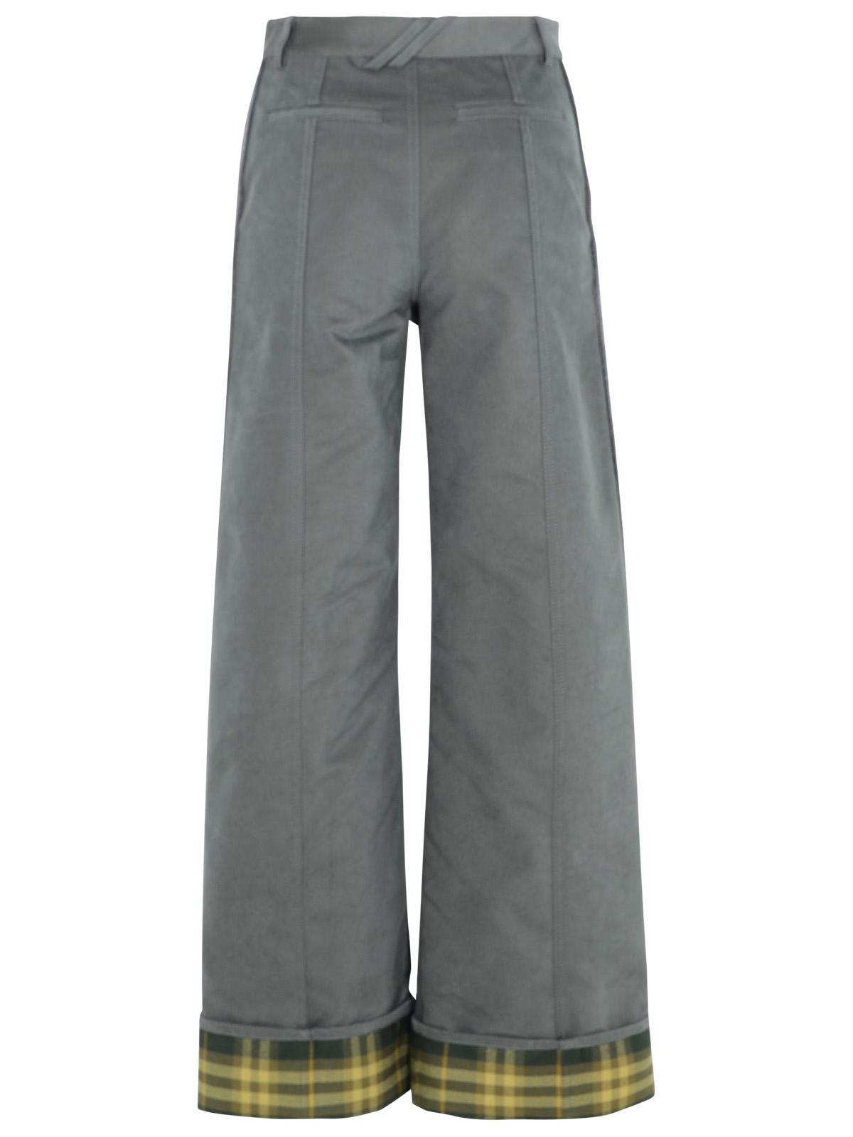 Burberry Grey Nylon Blend Trousers Women by Luosophy