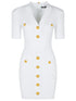 Balmain White Viscose Blend Dress Women by Luosophy