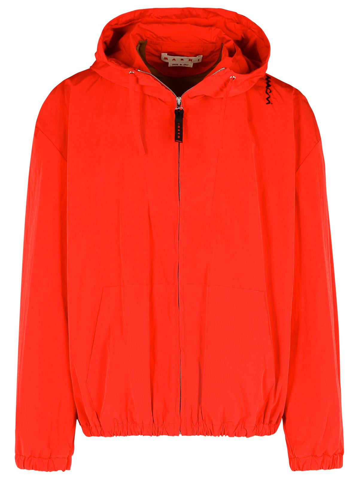 Marni Red Cotton Blend Jacket Men by Luosophy