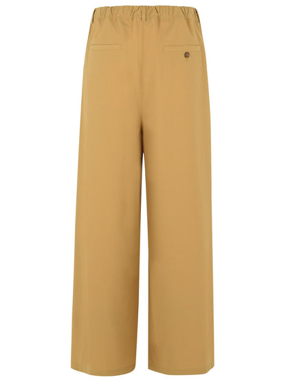 Marni Beige Virgin Wool Blend Trousers Men by Luosophy