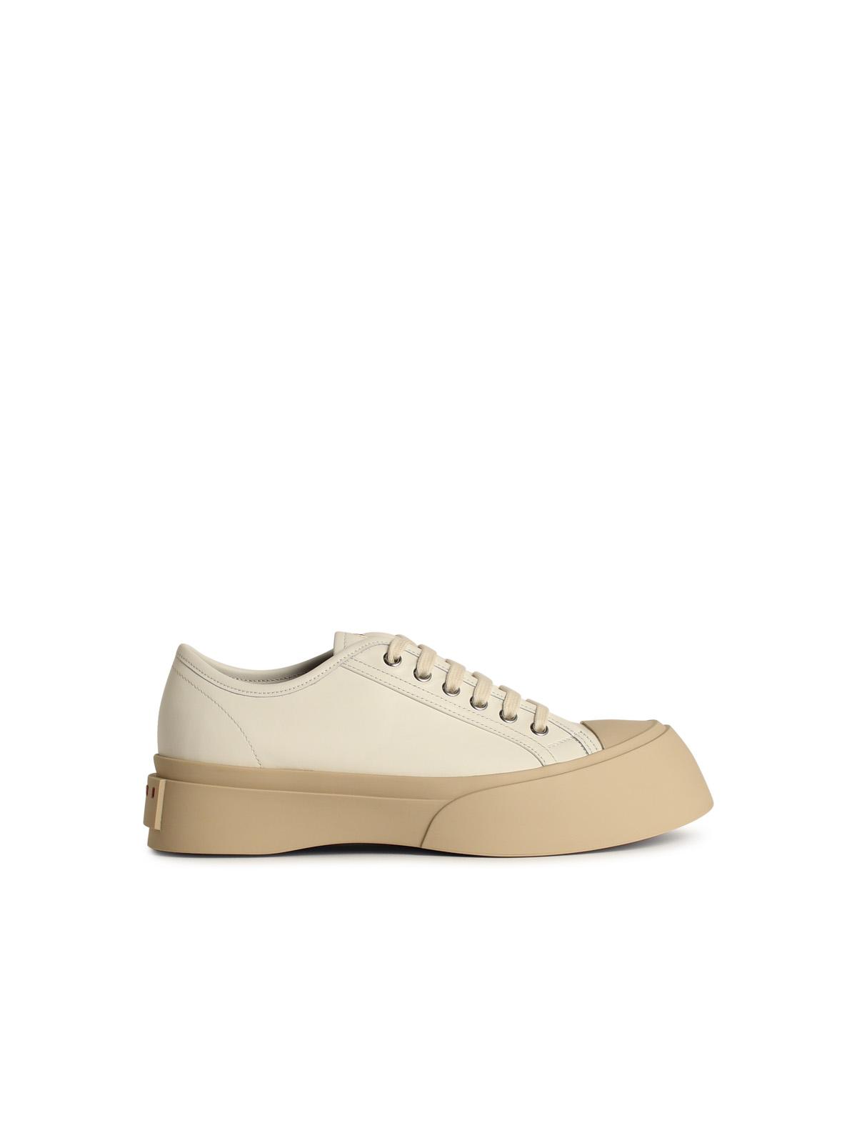 Marni White Leather Sneakers Men by Luosophy