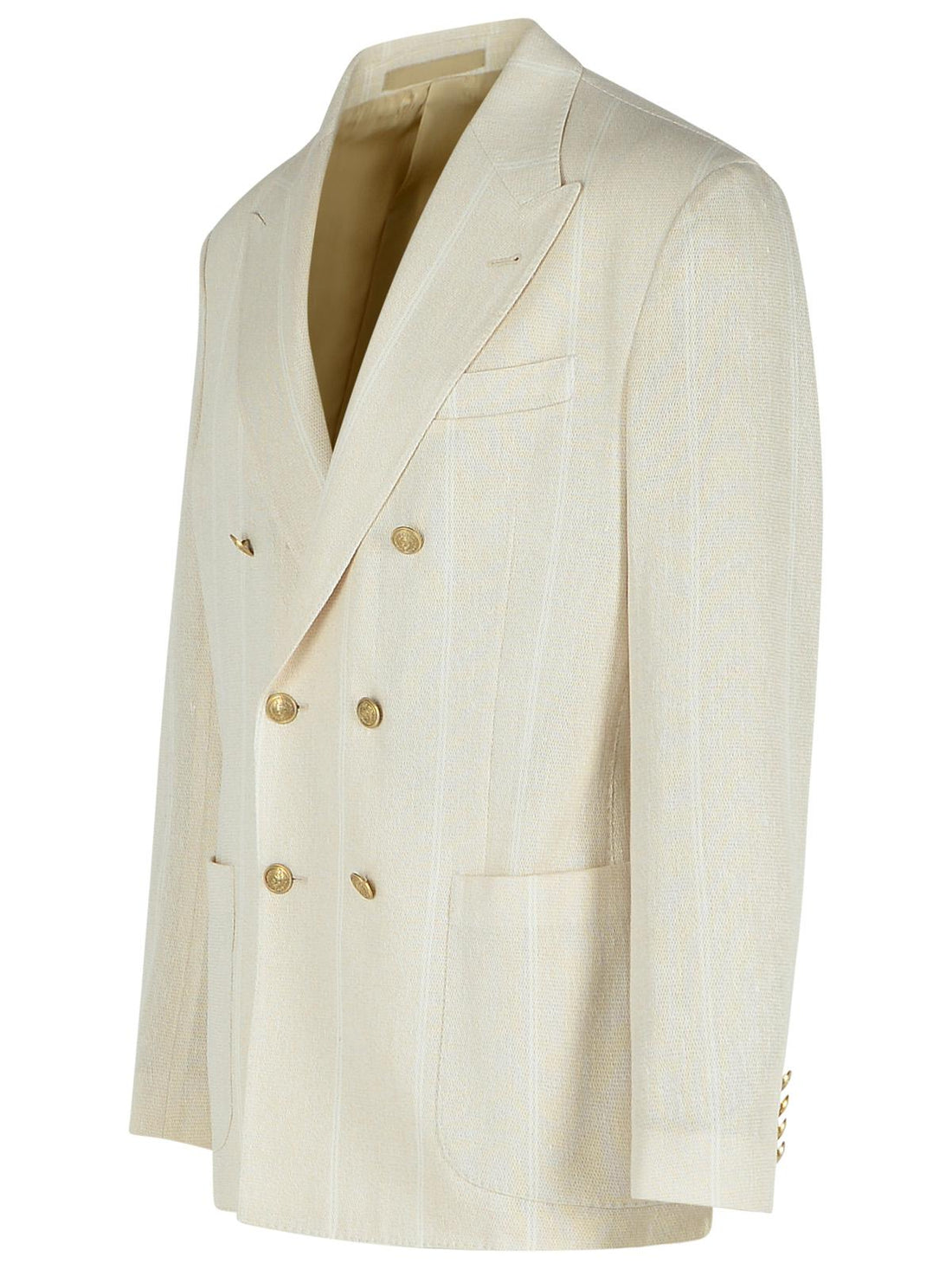 Eleventy Cream Cotton Blend Blazer Men by Luosophy