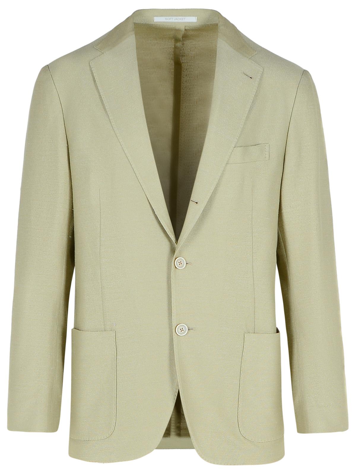 Eleventy Cream Cotton Blend Blazer Men by Luosophy