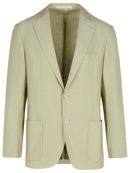 Eleventy Cream Cotton Blend Blazer Men by Luosophy