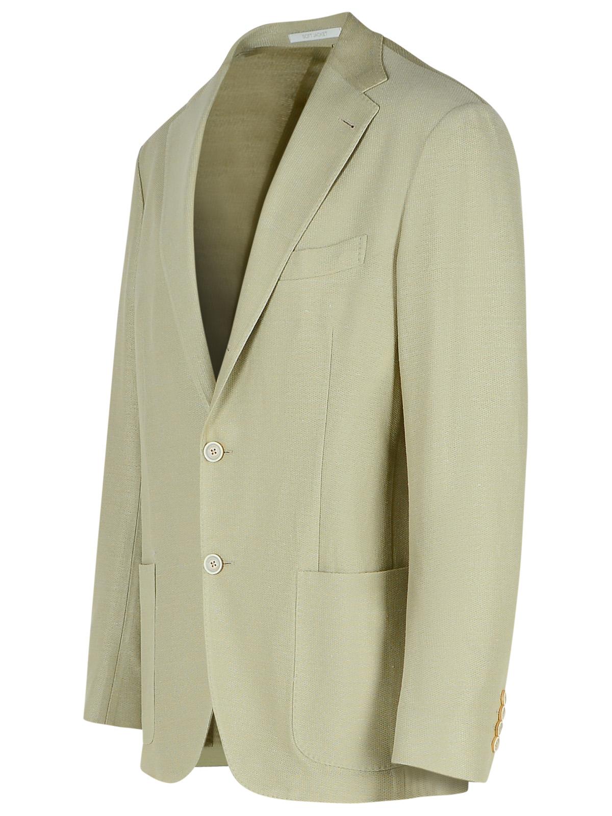 Eleventy Cream Cotton Blend Blazer Men by Luosophy