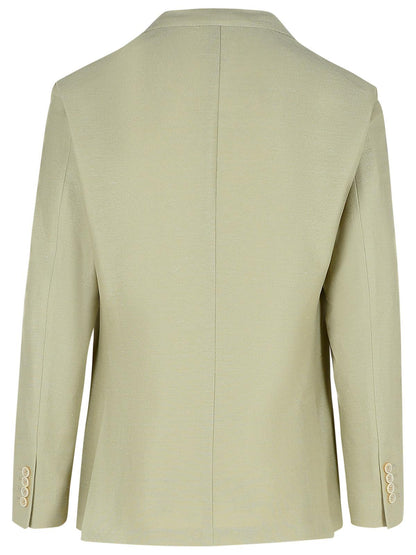 Eleventy Cream Cotton Blend Blazer Men by Luosophy