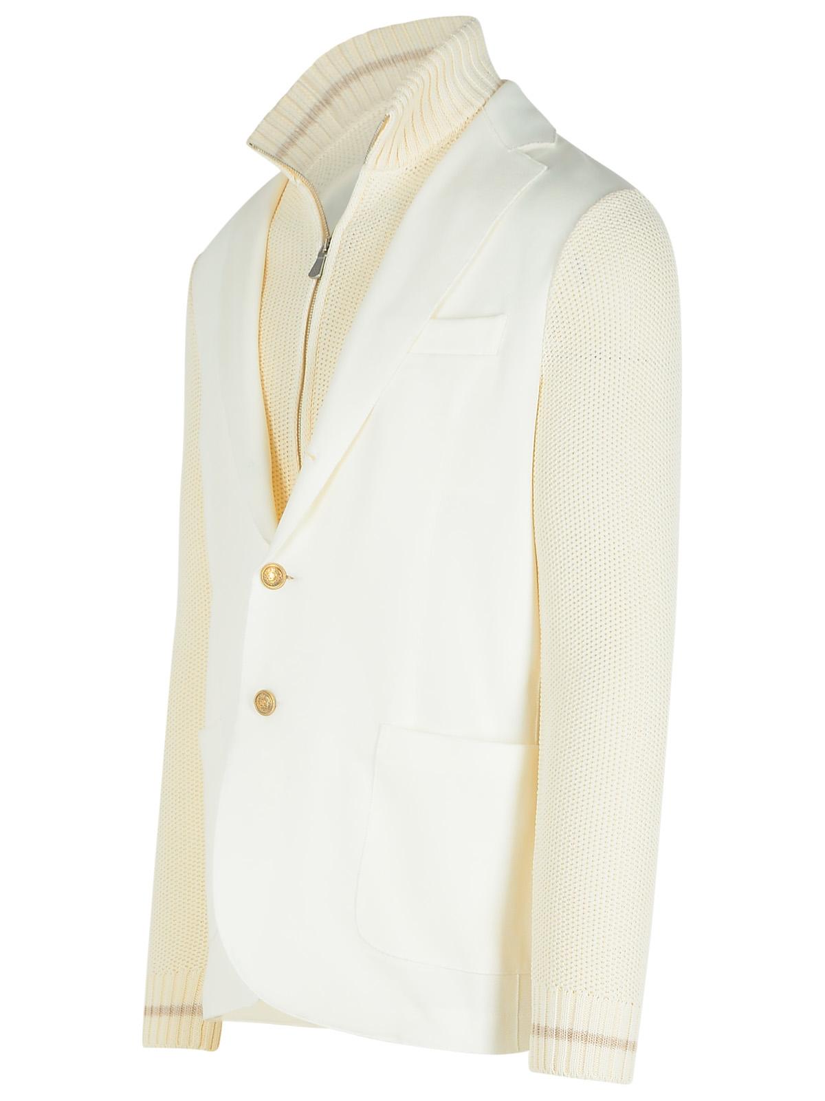 Eleventy White Cotton Blend Cardigan Men by Luosophy