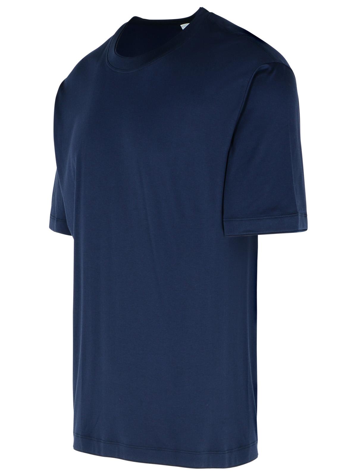 Eleventy Blue Cotton T-Shirt Men by Luosophy