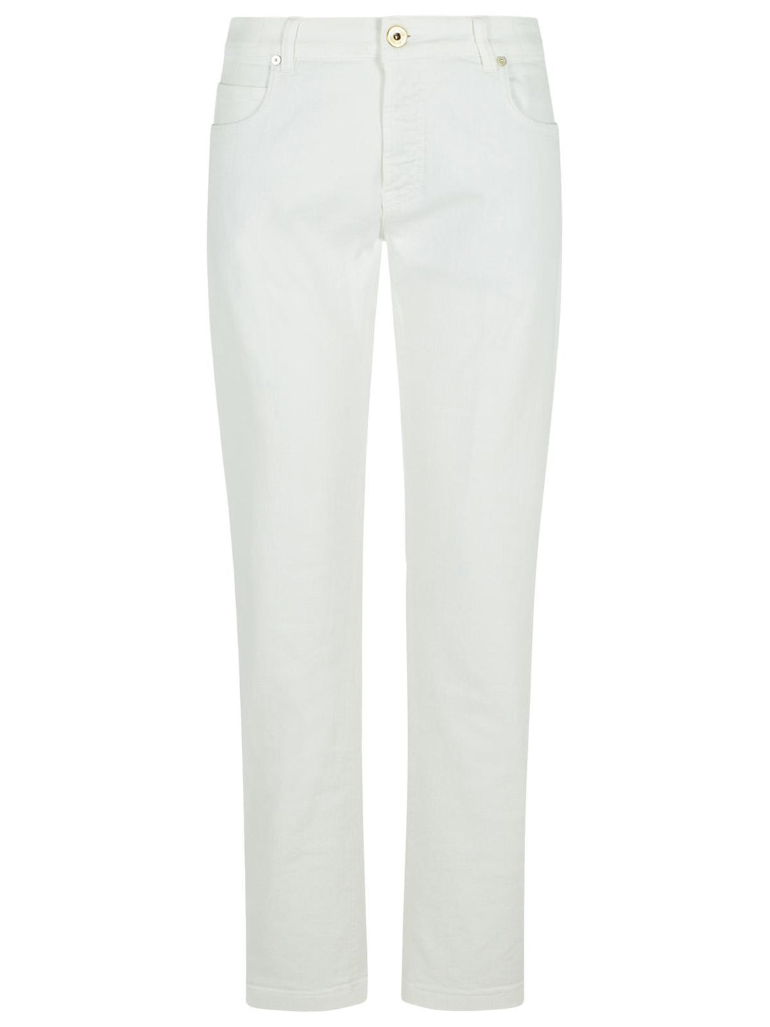 Eleventy White Cotton Pants Men by Luosophy