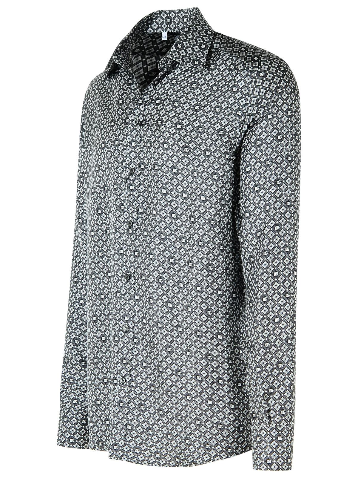 Dolce &amp; Gabbana Black Silk Shirt Men by Luosophy
