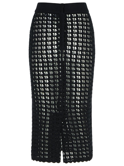 Dolce &amp; Gabbana Black Virgin Wool Skirt Women by Luosophy