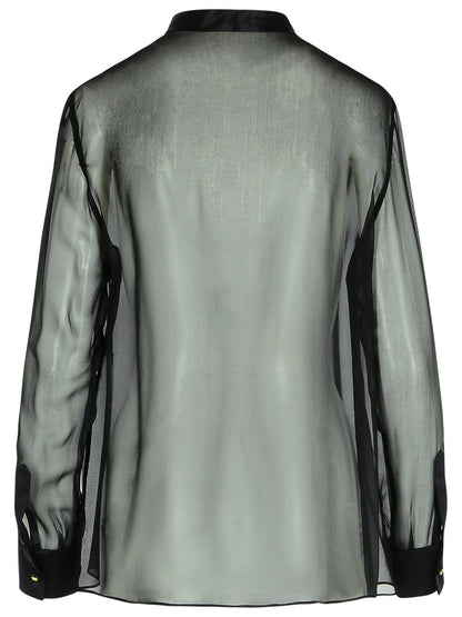 Dolce &amp; Gabbana Black Silk Shirt Women by Luosophy