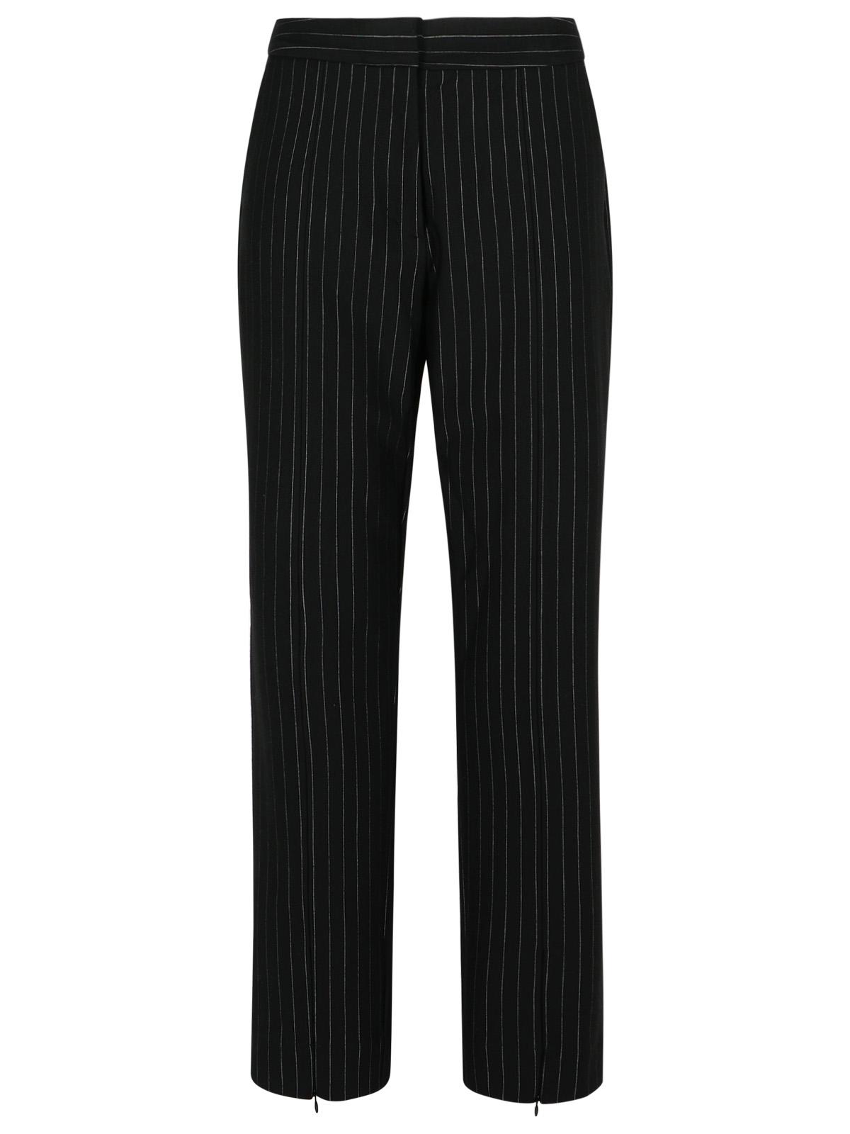 Ganni Black Viscose Blend Trousers Women by Luosophy