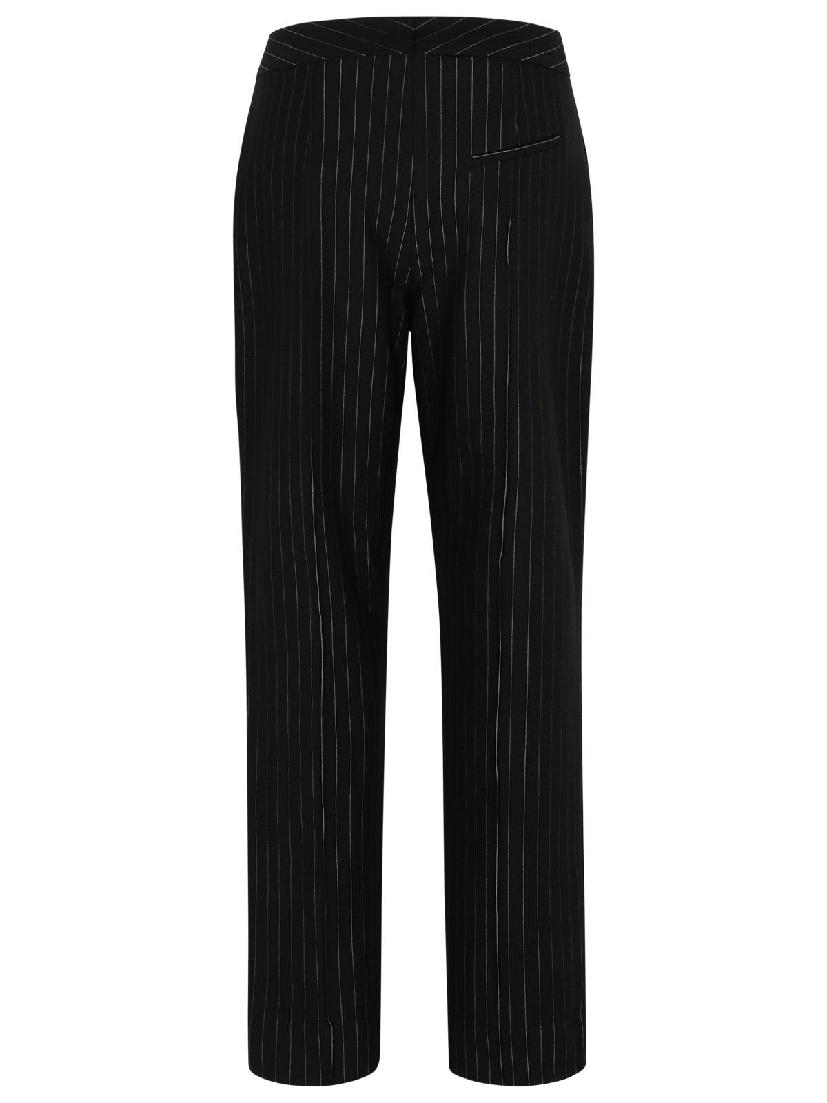 Ganni Black Viscose Blend Trousers Women by Luosophy