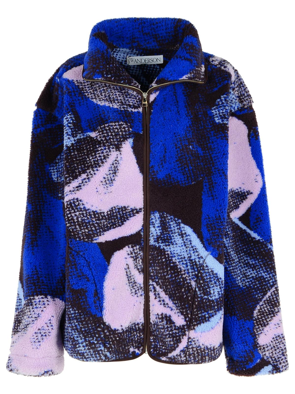 Jw Anderson Blue Polyester Blend Fleece Men by Luosophy