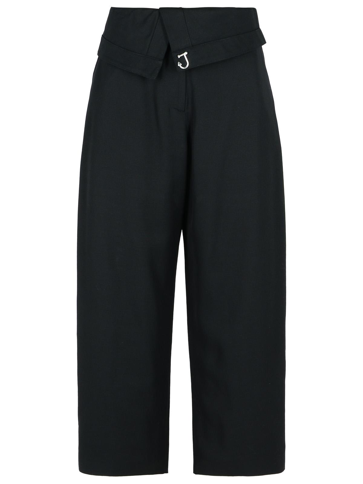 Jw Anderson Black Viscose Trousers Women by Luosophy