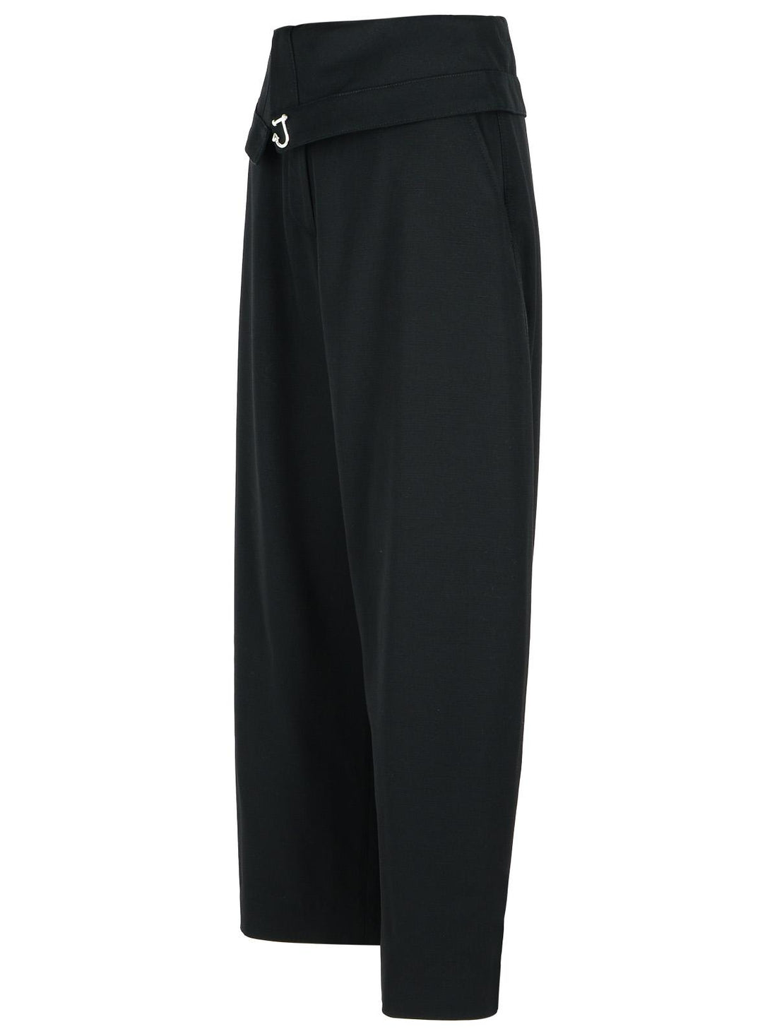 Jw Anderson Black Viscose Trousers Women by Luosophy